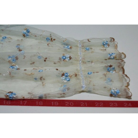 Eileen West Womens Large Long Nightgown Embroidered Flowers Romantic Cottagecore - Picture 9 of 9